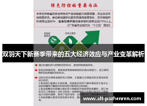 双羽天下新赛季带来的五大经济效应与产业变革解析 双羽天下新赛季带来的五大经济效应与产业变革解析